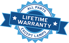 Lifetime Warranty = All Parts Except Lamps